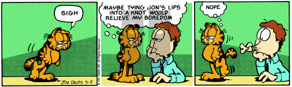 Garfield on Tuesday March 5, 1991 Comic Strip