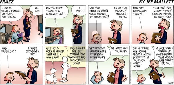 Frazz - Sunday January 15, 2012 Comic Strip