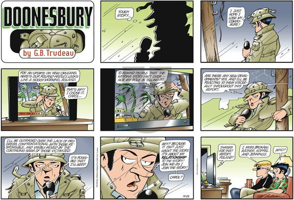 Doonesbury on Sunday December 25, 2005 Comic Strip