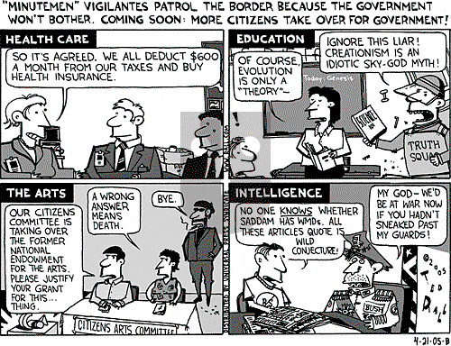 Ted Rall on Saturday April 23, 2005 Comic Strip