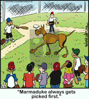Marmaduke on Friday March 16, 2018 Comic Strip