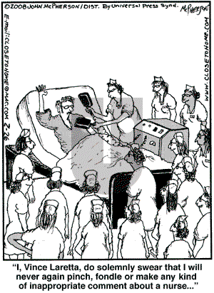 Close to Home on Tuesday February 26, 2008 Comic Strip