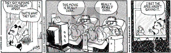 Over the Hedge on Saturday March 9, 2002 Comic Strip