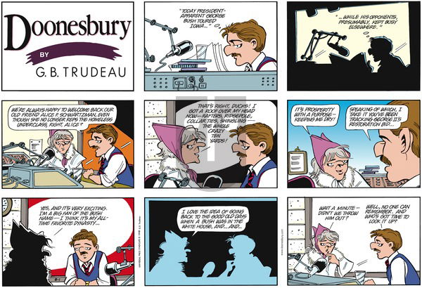 Doonesbury on Sunday August 1, 1999 Comic Strip