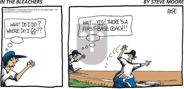In the Bleachers on Sunday July 24, 2016 Comic Strip
