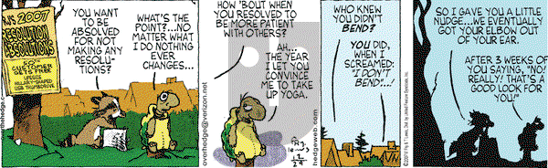 Over the Hedge on Saturday December 29, 2007 Comic Strip