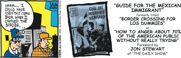 La Cucaracha on Tuesday January 25, 2005 Comic Strip