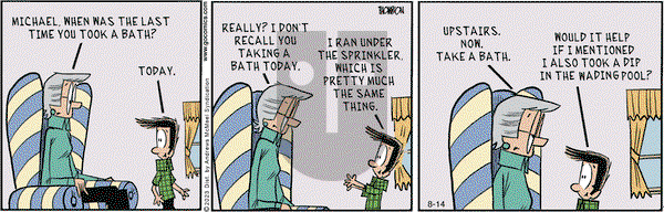 Grand Avenue on Monday August 14, 2023 Comic Strip