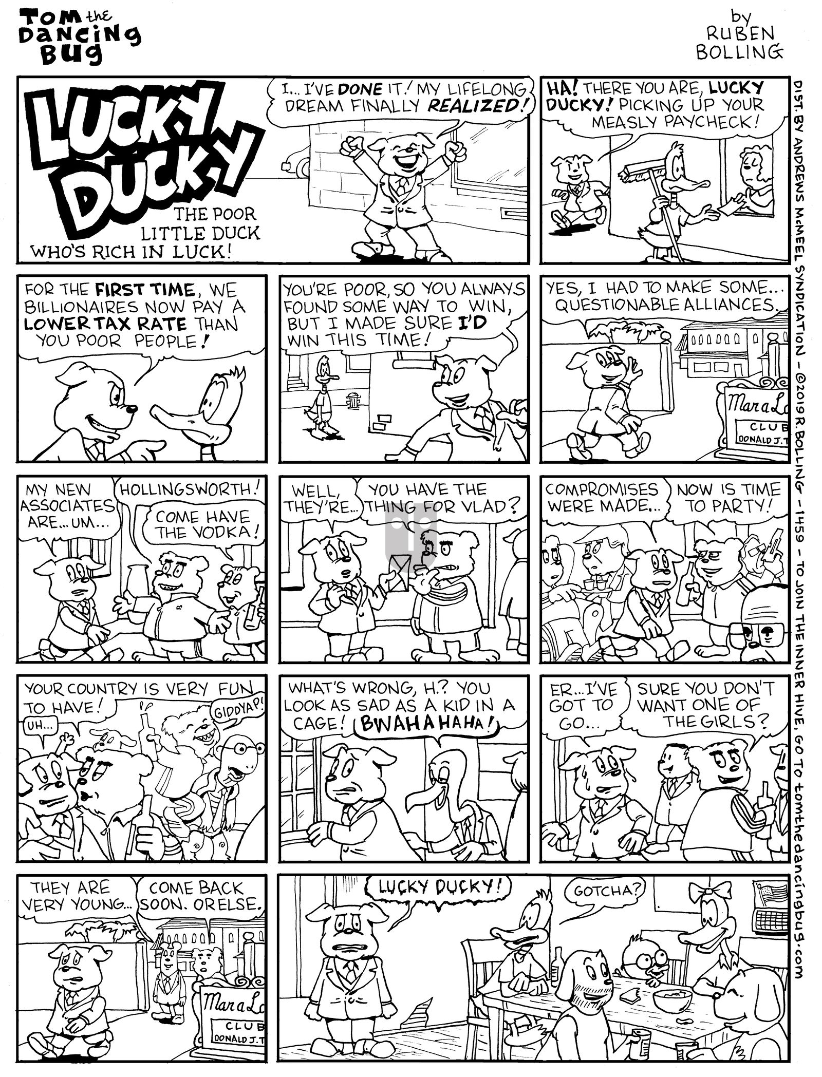 Tom the Dancing Bug - Monday October 14, 2019 Comic Strip