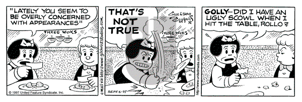 Nancy on Saturday September 6, 1997 Comic Strip
