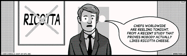 F Minus on Saturday December 27, 2008 Comic Strip