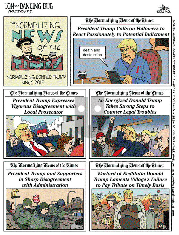Tom the Dancing Bug - Friday March 31, 2023 Comic Strip