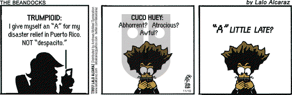 La Cucaracha on Friday November 10, 2017 Comic Strip