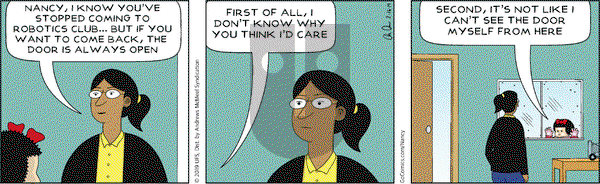 Nancy on Saturday February 16, 2019 Comic Strip