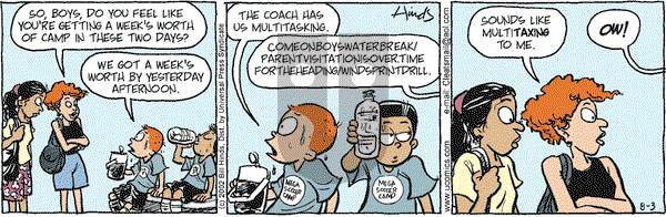 Cleats on Saturday August 3, 2002 Comic Strip