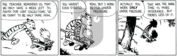 Calvin and Hobbes on Saturday October 4, 2025 Comic Strip