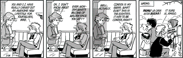 Doonesbury on Monday February 24, 1986 Comic Strip