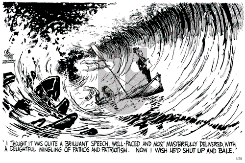 Pat Oliphant on Thursday January 28, 1982 Comic Strip