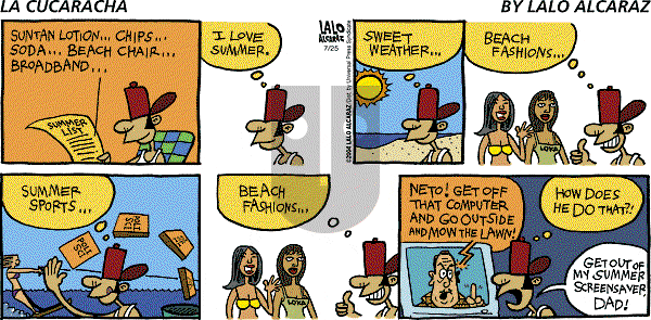 La Cucaracha on Sunday July 25, 2004 Comic Strip