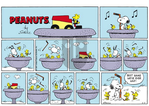 Peanuts on Sunday February 2, 1997 Comic Strip