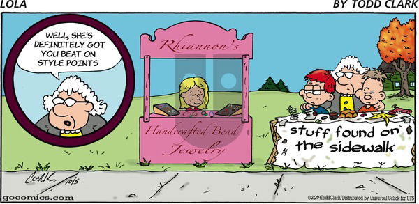 Lola on Sunday October 5, 2014 Comic Strip