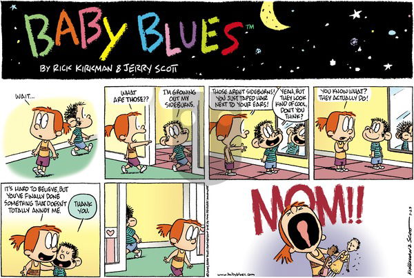 Baby Blues on Sunday July 29, 2007 Comic Strip