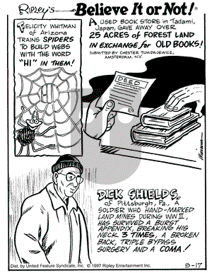 Ripley's Believe It or Not on Saturday May 17, 1997 Comic Strip