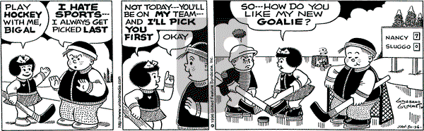 Nancy - Tuesday January 30, 1996 Comic Strip