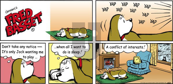 Fred Basset on Sunday April 19, 2015 Comic Strip