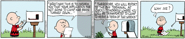 Peanuts on Friday June 23, 2000 Comic Strip