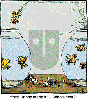 In the Bleachers on Tuesday March 22, 2011 Comic Strip