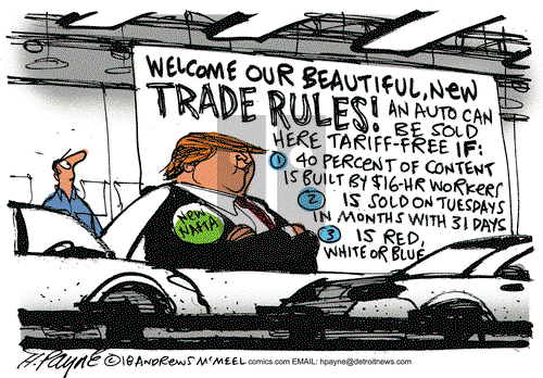 Henry Payne on Wednesday October 3, 2018 Comic Strip