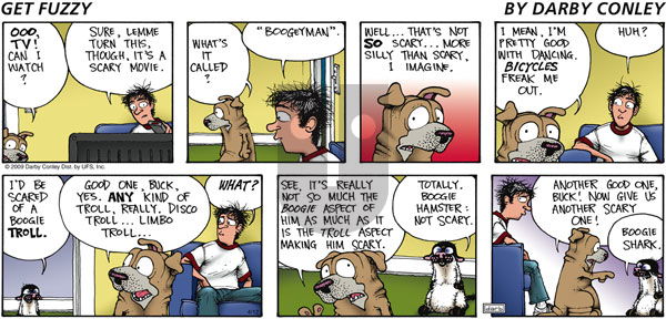 Get Fuzzy on Sunday April 12, 2009 Comic Strip