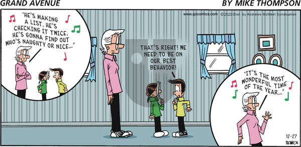 Grand Avenue on Sunday December 27, 2020 Comic Strip