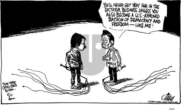 Pat Oliphant - Tuesday October 22, 1985 Comic Strip