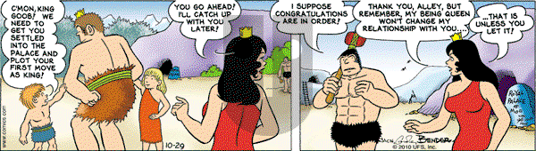 Alley Oop on Friday October 29, 2010 Comic Strip
