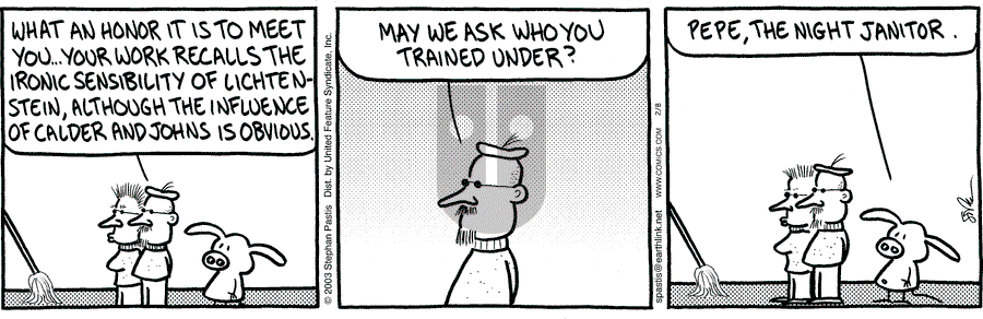 Pearls Before Swine - Saturday February 8, 2003 Comic Strip