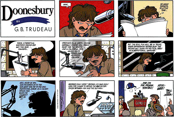 Doonesbury on Sunday January 30, 1994 Comic Strip
