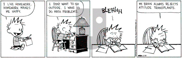Calvin and Hobbes on Wednesday February 22, 1995 Comic Strip