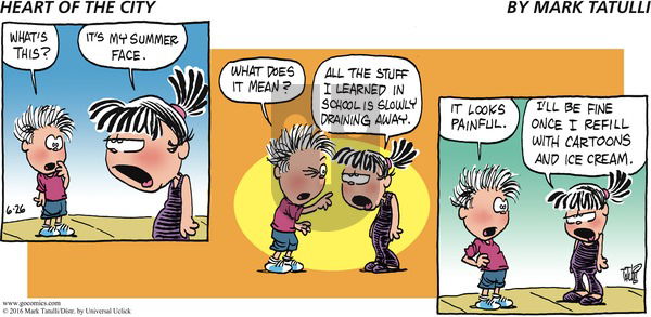 Heart of the City on Sunday June 26, 2016 Comic Strip