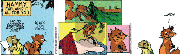 Over the Hedge on Thursday February 28, 2008 Comic Strip