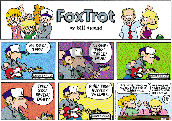FoxTrot on Sunday February 4, 2001 Comic Strip