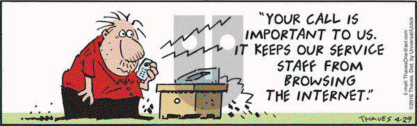 Frank and Ernest on Friday April 29, 2016 Comic Strip