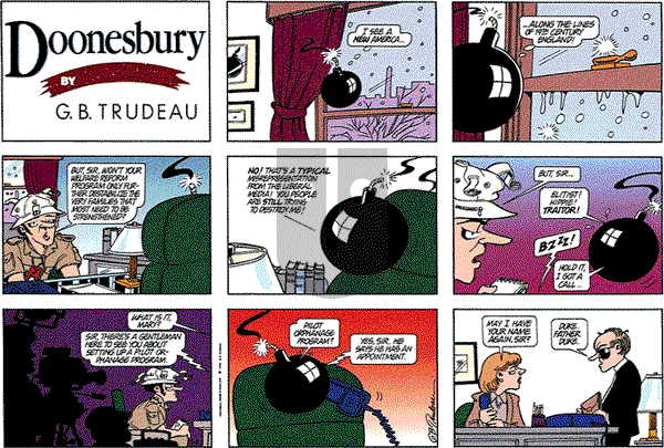 Doonesbury on Sunday January 8, 1995 Comic Strip