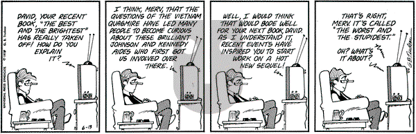 Doonesbury on Wednesday June 13, 1973 Comic Strip