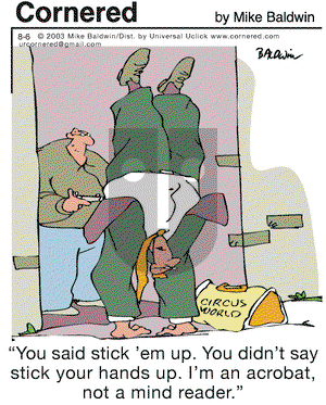 Cornered on Saturday August 6, 2011 Comic Strip