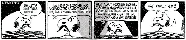 Peanuts on Tuesday October 10, 1972 Comic Strip
