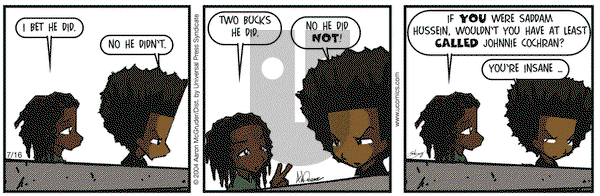 The Boondocks on Friday July 16, 2004 Comic Strip