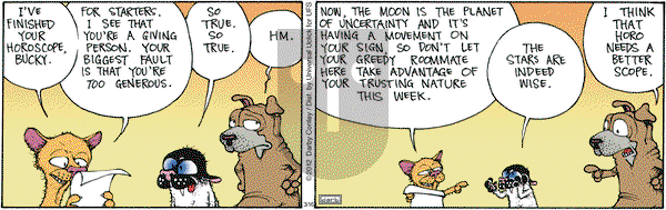 Get Fuzzy on Friday March 16, 2012 Comic Strip