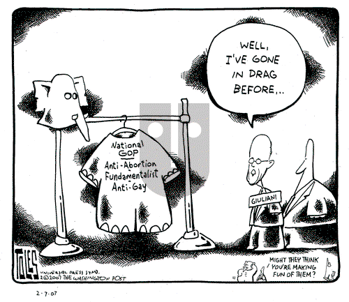 Tom Toles on Wednesday February 7, 2007 Comic Strip